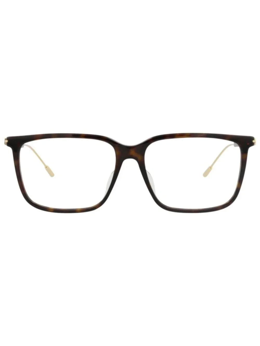 New Gucci Women's Eyeglasses Square Rectangle Recycled Acetate Frame Mens Havana